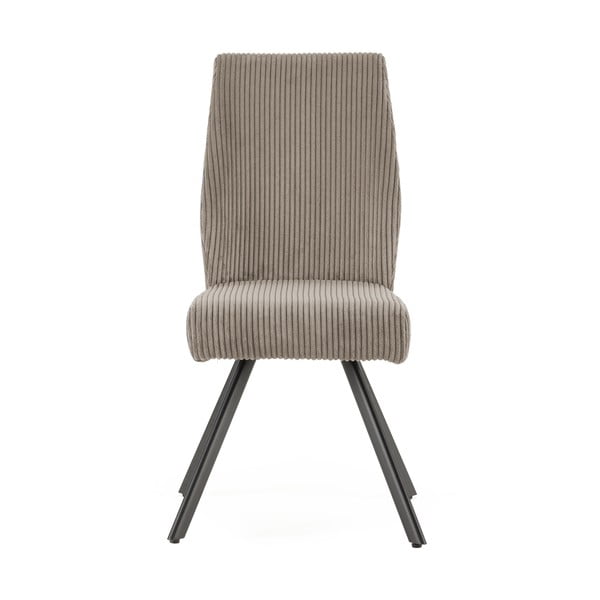 Jasnoszare sztruksowe krzesła zestaw 2 szt. Anibal – Marckeric-image-2