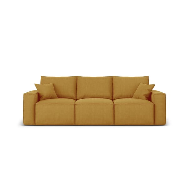 Żółta sofa Cosmopolitan Design Miami, 245 cm
