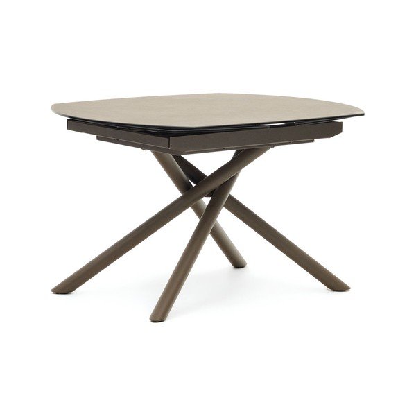 Rozkładany stół z dodatkowym blatem z ceramicznym blatem 100x130 cm Yodalia – Kave Home