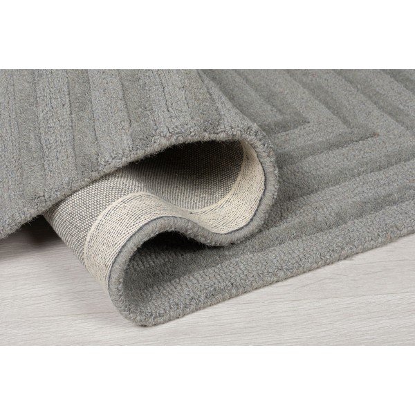 Szary wełniany dywan Flair Rugs Estela, 160x230 cm-image-3