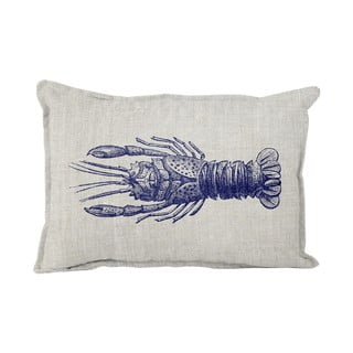 Poduszka z domieszką lnu Really Nice Things Lobster, 50x35 cm