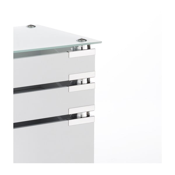 Biała szafka na kółkach z 5 szufladami Tomasucci Bobo-image-3