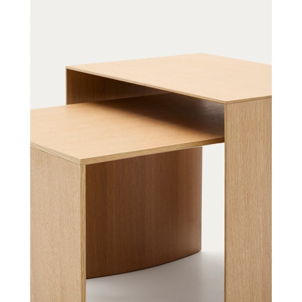 Stolik w dekorze dębu 40x55 cm Litto – Kave Home-image-1