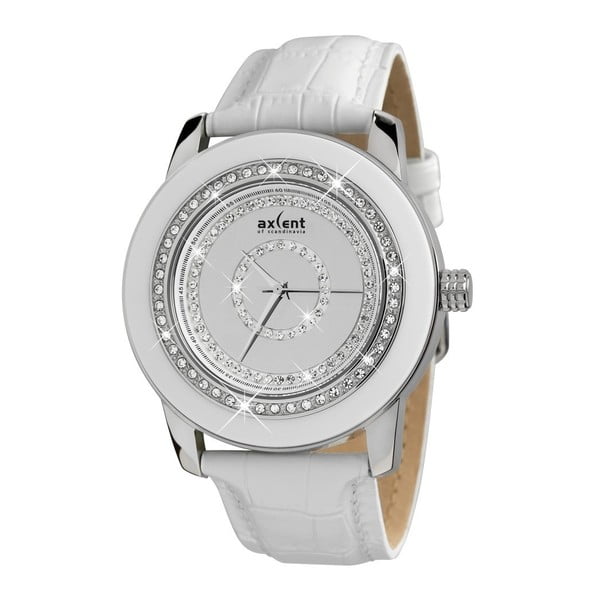 Biały zegarek damski Axcent od Scandinavia Sparkle