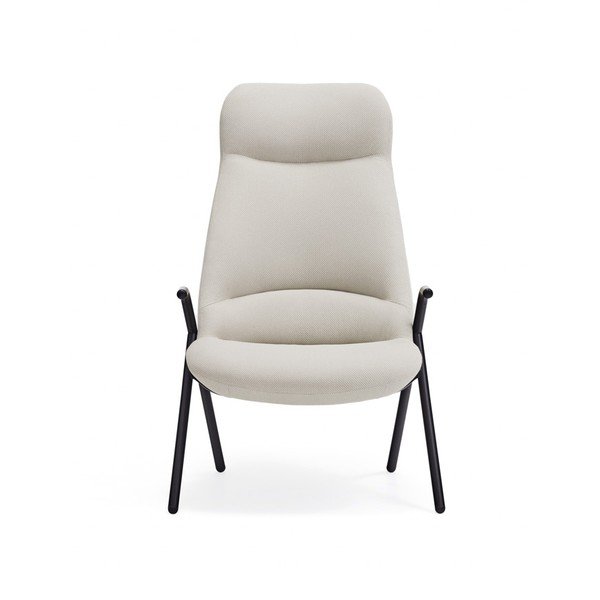 Biały fotel Teulat Dins, wys. 114 cm-image-2