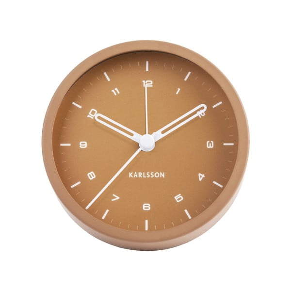Brązowy budzik Karlsson Tinge, ø 9 cm-image-2