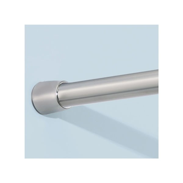 Metalowy teleskopowy drążek na zasłonę prysznicową iDesign Forma, 127 - 221 cm-image-2