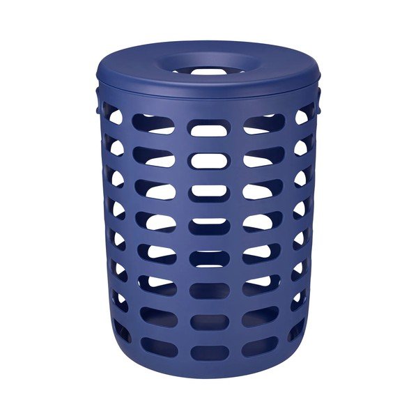 Niebieski plastikowy kosz na pranie Korie – Blomus