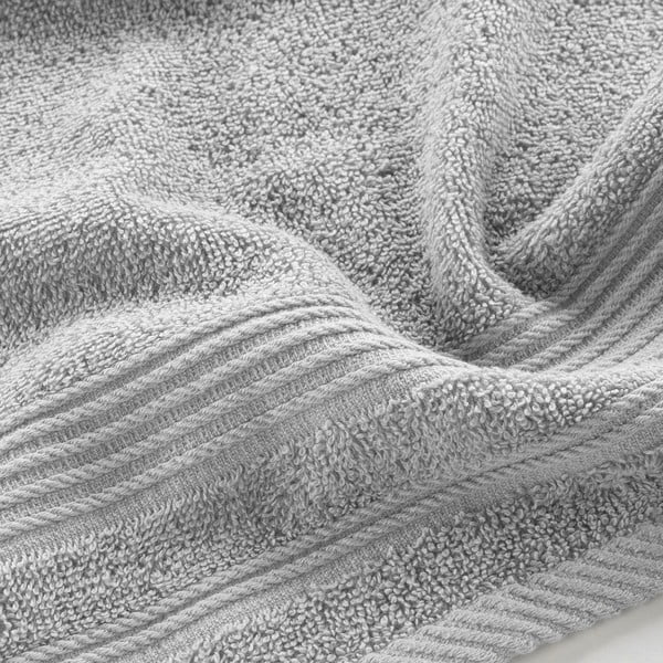 Jasnoszary bawełniany ręcznik frotte 30x50 cm Tendresse – douceur d'intérieur-image-2