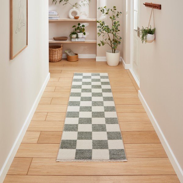 Zielony chodnik 60x230 cm Baltimore – Think Rugs-image-1