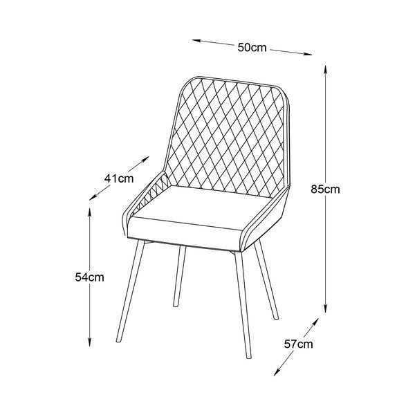 Niebieskie aksamitne krzesło Milton – Unique Furniture-image-4