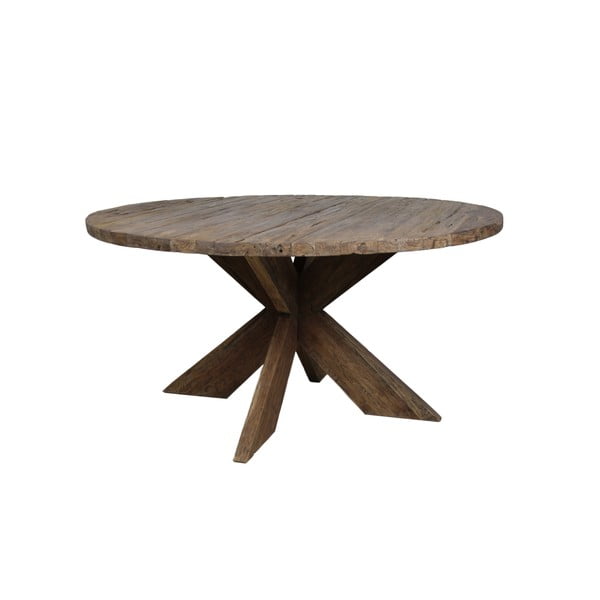 Stół do jadalni z drewna tekowego HSM Collection Rose, średnica 150 cm