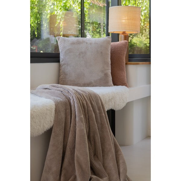 Poduszka dekoracyjna z mikropluszu 45x45 cm Pippa – Tiseco Home Studio-image-1