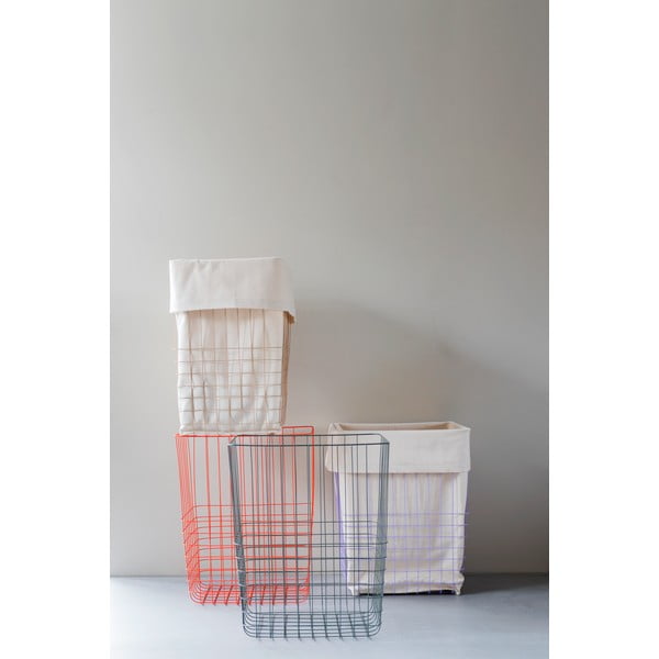 Zielony metalowo-tekstylny kosz na pranie 64 l Store-It – Mette Ditmer Denmark-image-4