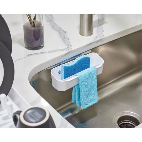 Samoprzylepny uchwyt na gąbkę z plastiku z recyklingu Eco System – iDesign-image-1