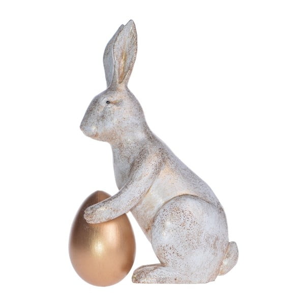 Zajączek dekoracyjny z elementami w kolorze złota Ewax Shiny Rabbit