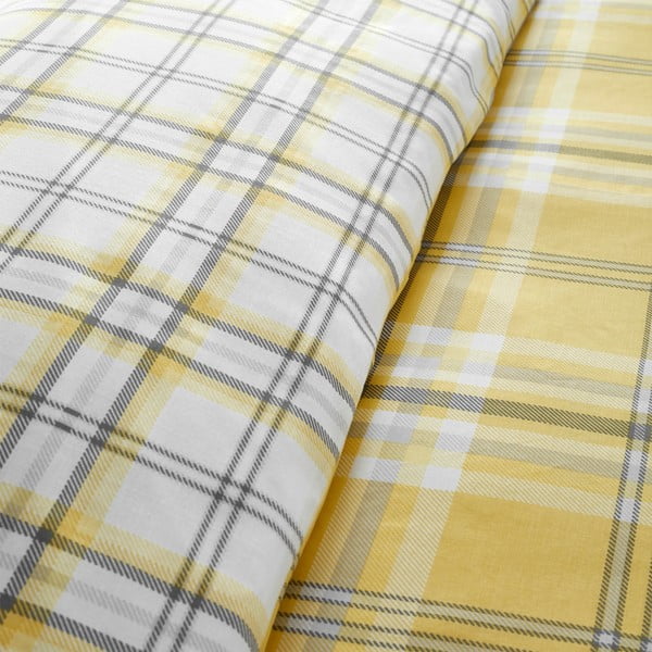 Żółta pościel Catherine Lansfield Kelso, 200x200 cm-image-2