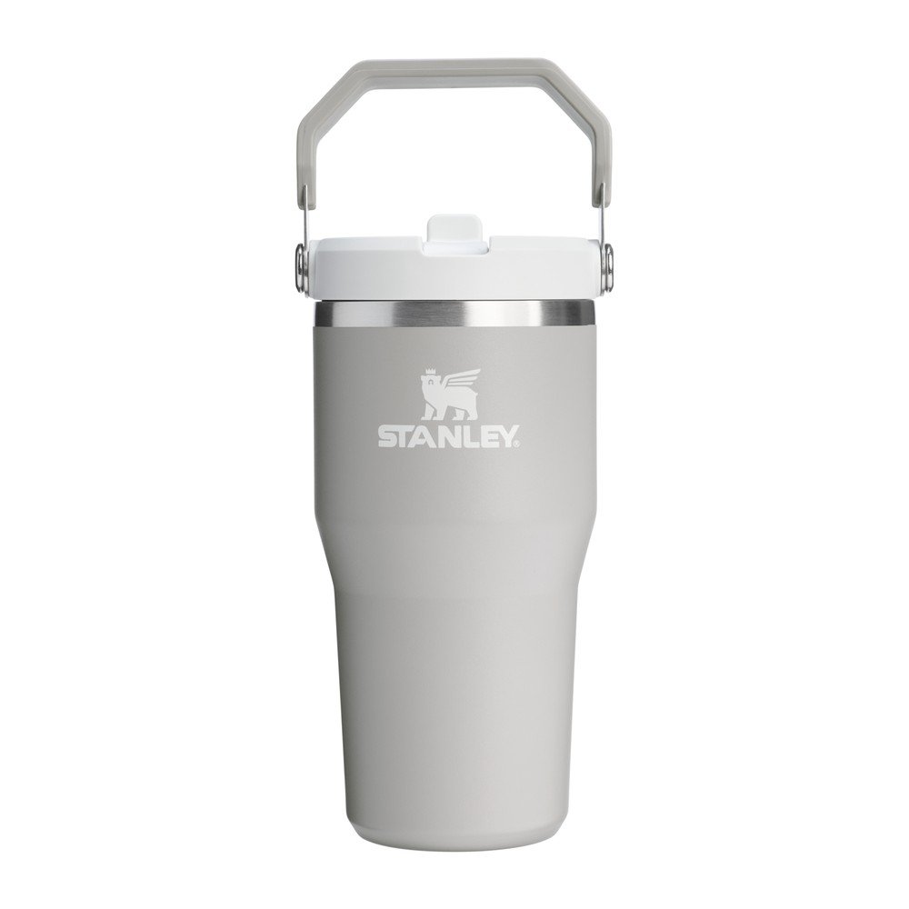 Jasnoszary termos ze stali nierdzewnej 600 ml IceFlow™ Flip Straw 2.0 Tumbler Ash – Stanley