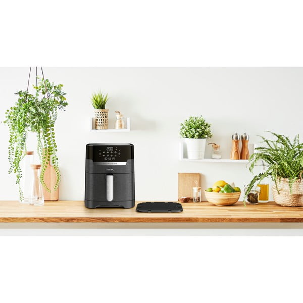 Czarna frytkownica beztłuszczowa Easy Fry & Grill – Tefal-image-1