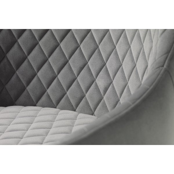 Jasnoszary aksamitny fotel Ottowa – Unique Furniture-image-4