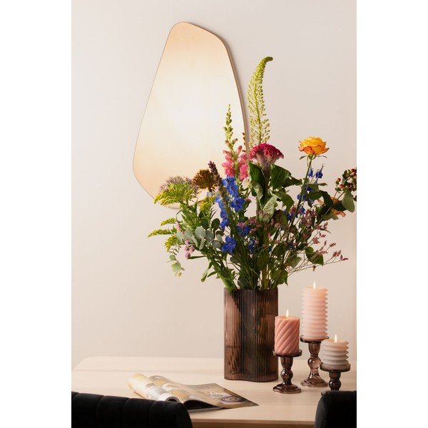 Brązowe lustro ścienne PT Living Organic Oval, wys. 65 cm-image-3