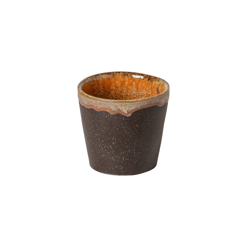 Ciemnobrązowa kamionkowa filiżanka na espresso 70 ml Poterie – Casafina