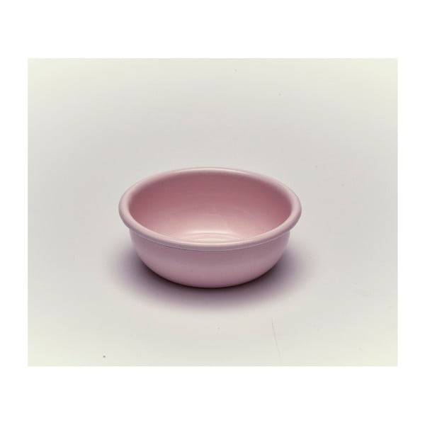 Różowa miska emaliowana Kapka Back To Basics, Ø 11,6 cm