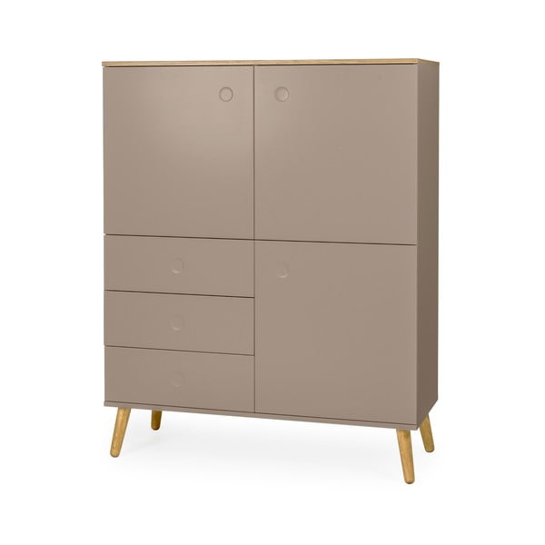 Brązowa komoda Tenzo Dot, 109x137 cm-image-2