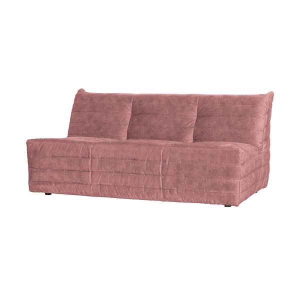 Jasnoróżowa aksamitna sofa 160 cm Bag – WOOOD-image-1