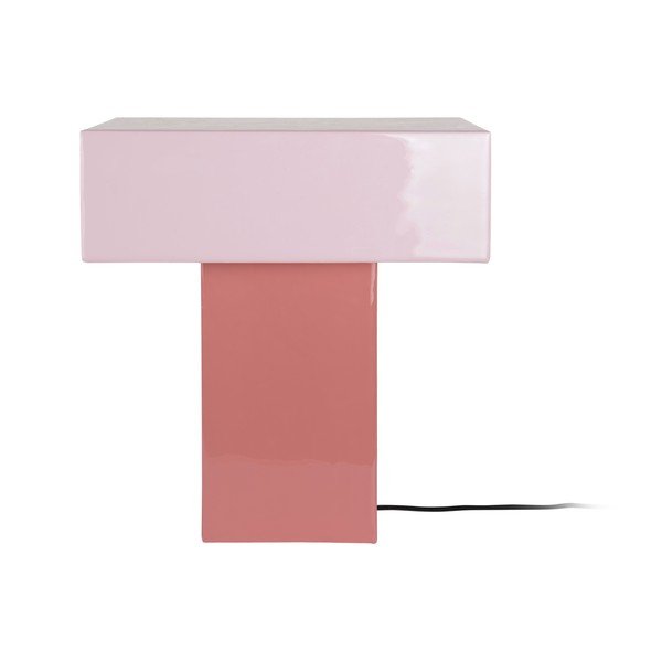 Różowa lampa stołowa (wysokość 35 cm) Grato Recto – Leitmotiv