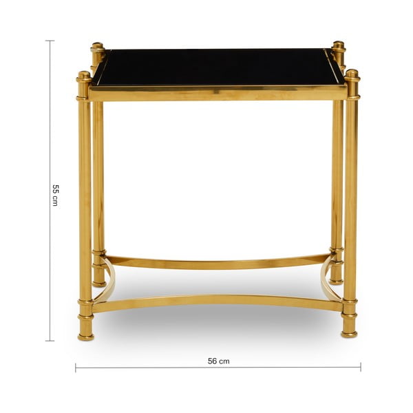 Stolik ze szklanym blatem 50x56 cm Ackley – Premier Housewares-image-1