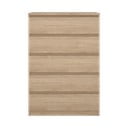 Komoda w dekorze dębu w naturalnym kolorze 77x111x50 cm Naia – Tvilum