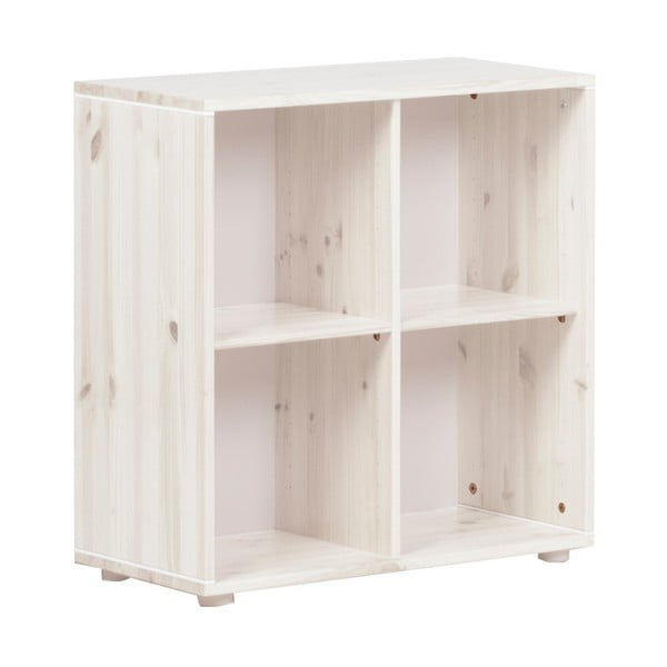 Biała szafka dziecięca z drewna sosnowego Flexa Classic, 72x72 cm