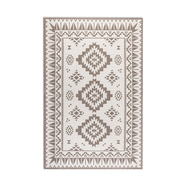 Brązowo-kremowy dywan odpowiedni na zewnątrz 120x170 cm Gemini – Elle Decoration