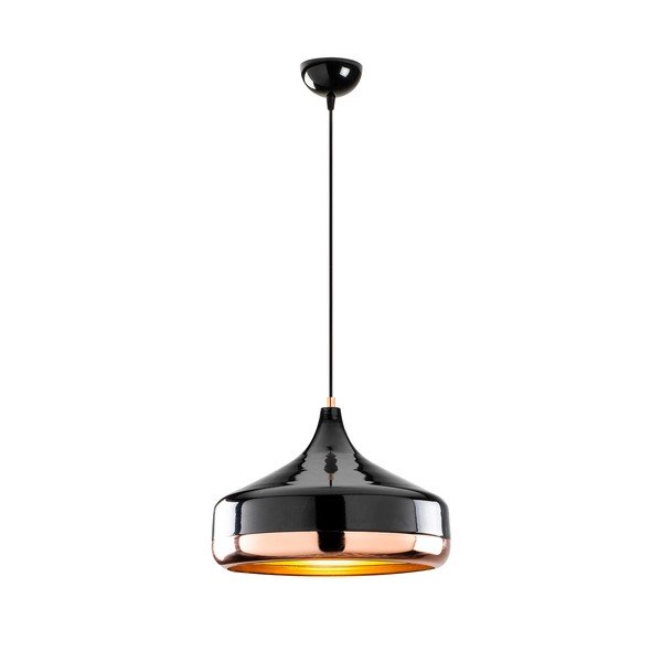 Czarna lampa wisząca z elementami w kolorze miedzi Opviq lights Yildo, ø 36 cm-image-2