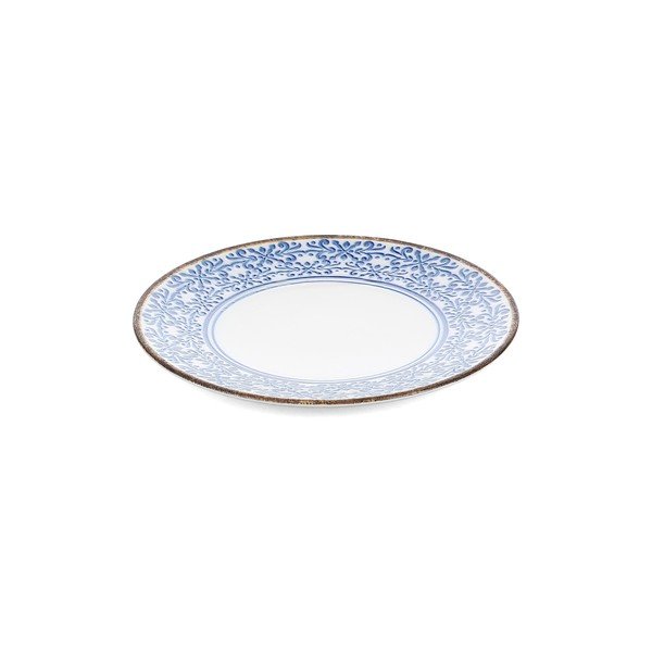 Biały/niebieski porcelanowy talerz deserowy ø 21 cm Azul – BonBistro-image-2