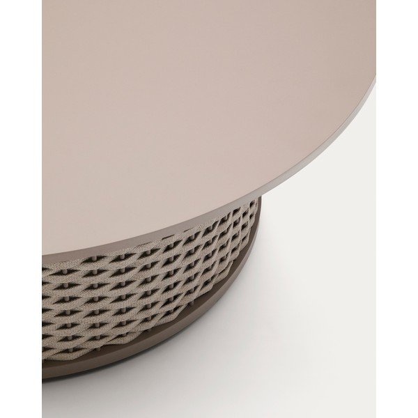 Metalowy okrągły stolik ogrodowy ø 99 cm Sedalis – Kave Home-image-4
