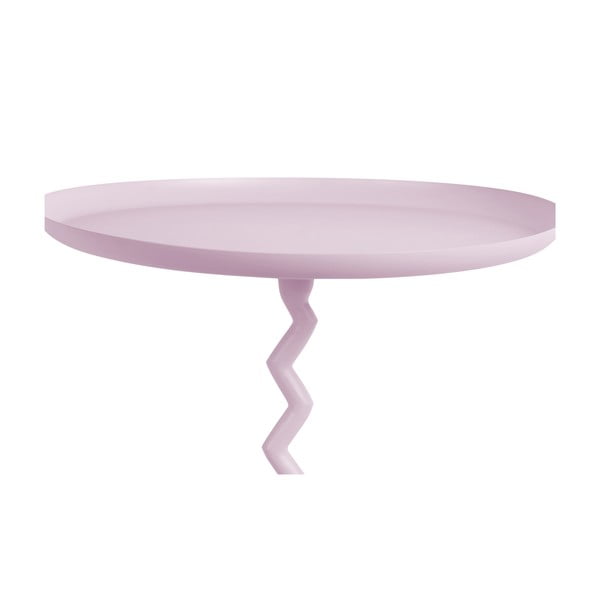 Metalowy okrągły stolik ø 40 cm Zig Zag – Leitmotiv-image-1