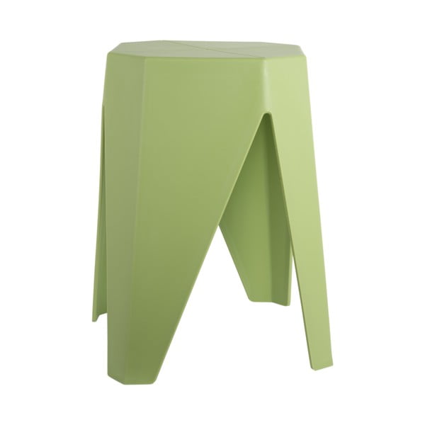 Zielony plastikowy stołek Cherish – Leitmotiv-image-3