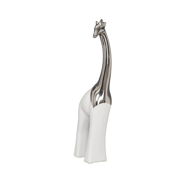 Biała ceramiczna figurka dekoracyjna Mauro Ferretti Giraffa, wysokość 35 cm-image-2