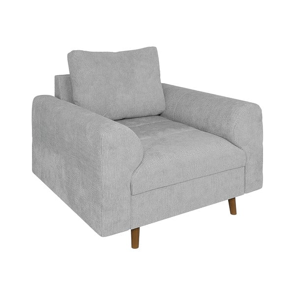 Jasnoszary fotel Ariella – Ropez