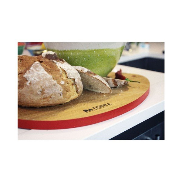 Drewniana deska do krojenia Oval Red-image-2