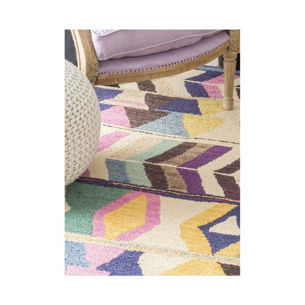 Wełniany dywan Aztec Multi, 152x244 cm-image-2