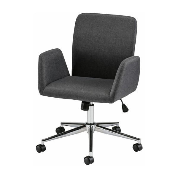 Czarne krzesło biurowe na kółkach z podłokietnikami Støraa Bendy