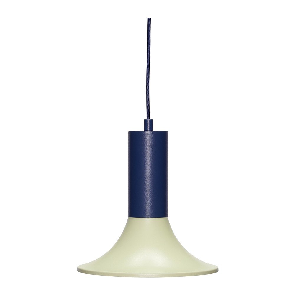 Jasnozielona/ciemnoniebieska metalowa lampa wisząca ze ściemniaczem ø 25 cm Luminary – Hübsch