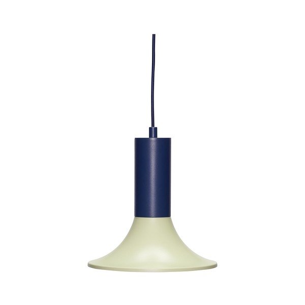 Jasnozielona/ciemnoniebieska metalowa lampa wisząca ze ściemniaczem ø 25 cm Luminary – Hübsch