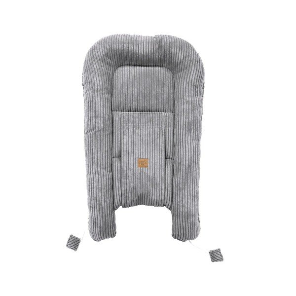 Szary kokon dla niemowląt 55x83 cm – Meowbaby-image-3