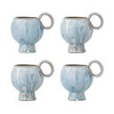 Jasnoniebieskie kamionkowe filiżanki do cappuccino zestaw 4 szt. 250 ml Avonlea – Bloomingville
