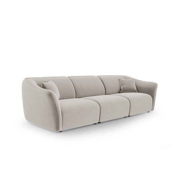 Beżowa aksamitna sofa 292 cm Tokyo – Cosmopolitan Design-image-2