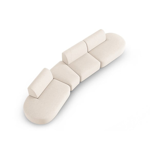 Beżowa sofa 412 cm Shane – Micadoni Home-image-4